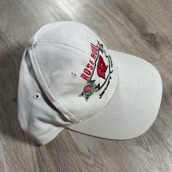 Vintage 1999 Wisconsin Badgers Hat Snapback College‎ Football Headmaster White - Picture 8 of 8